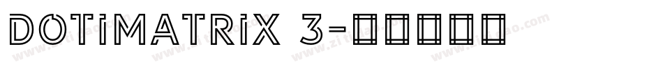 Dotimatrix 3字体转换